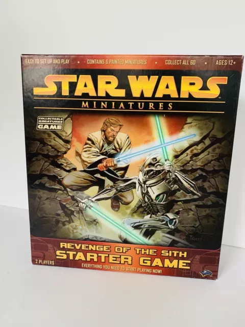 Star Wars Miniatures Revenge of the Sith Starter Game 20 Figures & Cards EUC!! 2