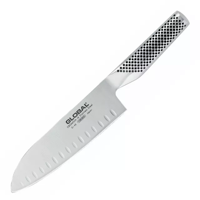 Global G-80 Santoku Knife 20cm Granton Edge Blade Made in Japan