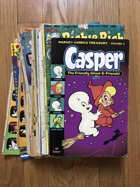 Casper Harvey Comics Treasury Spooky Nightmare Richie Rich Wendy Ghost Lot Oop 1