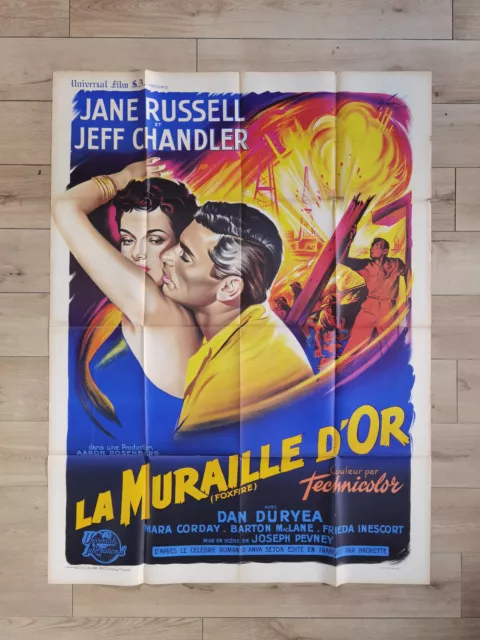 Affiche de cinema - La Muraille d'or 120x160- Grinsson- 1955
