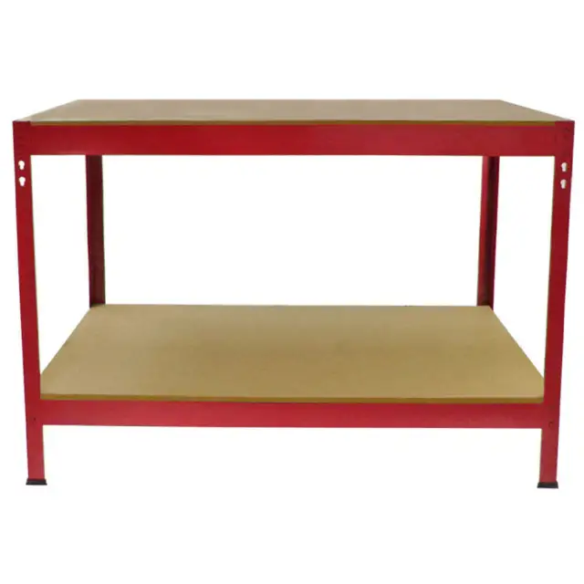 Etabli de Travail Rouge 100cm Bricolage Rangement Atelier MDF  400KG Max