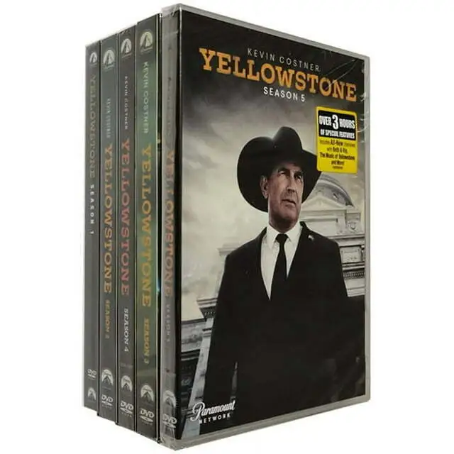 Yellowstone Seasons 1-5 DVD Complete Series Bundle Brand New & Sealed