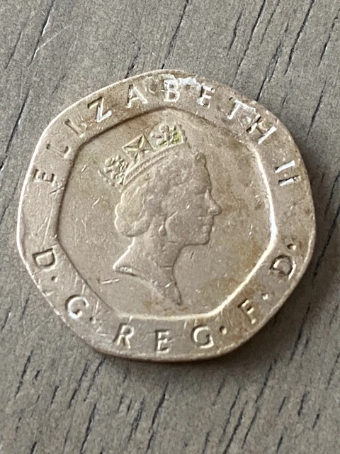 1990 United Kingdom British 20 Pence Coin - Circulated