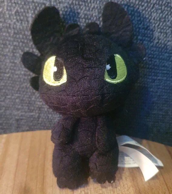 DREAMWORKS DRAGONS BLACK toothless how to train your dragon plush teddy