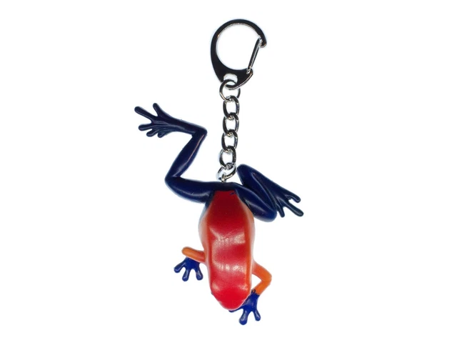 Porte Clés Coeur Bijoux Argent Avec Charm Grenouille Bouée Cocktail