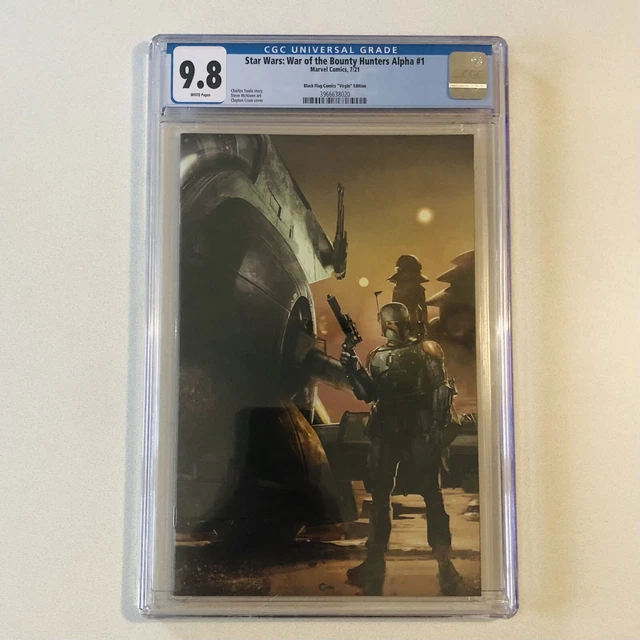 Star Wars War Of The Bounty Hunters Alpha 1 Cgc 9.8 Clayton Crain Virgin Variant