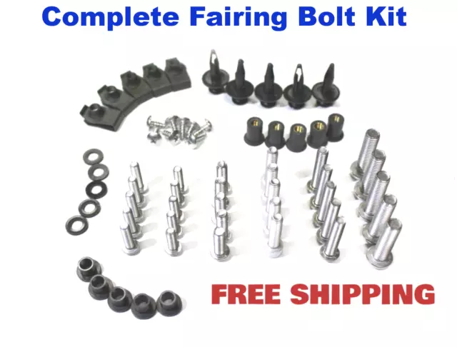 Complete Fairing Bolt Kit body screws for Honda CBR 900 RR 2000 2001 Stainless