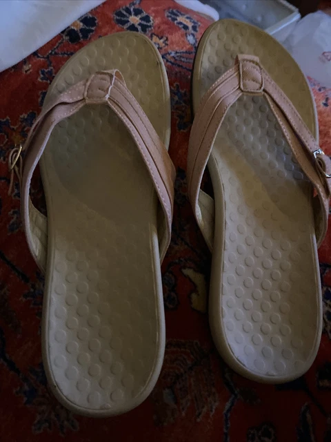 Vionic Women Shoe Patty Size 10M Pink Toe Thong Flip Sandal Pre Owned Euc