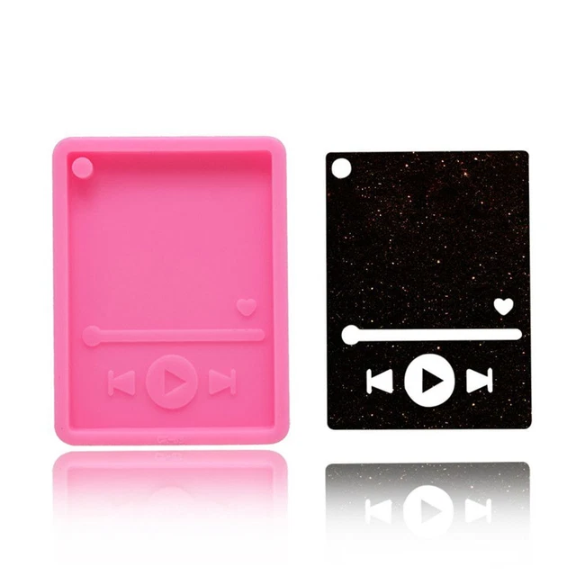 silicone Outil de bijouterie Moule de lecteur de résine Moule à chaîne de clés