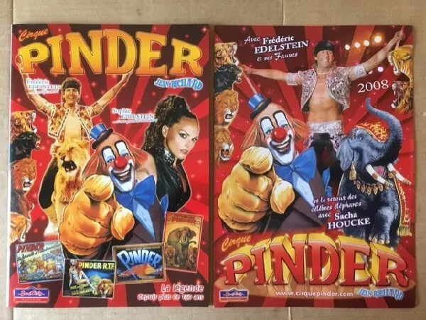 Programme Cirque Pinder Jean Richard + Poster 2 Pages