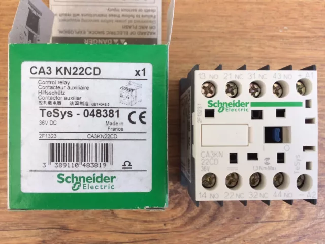 Schneider Electric Control Relay CA3 KN22CD 048381 36V DC