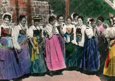 MUSIKKAPELLE UND SCHUTXEN VON.. COSTUMI ALTO ADIGE TIROLER TRACHTEN 