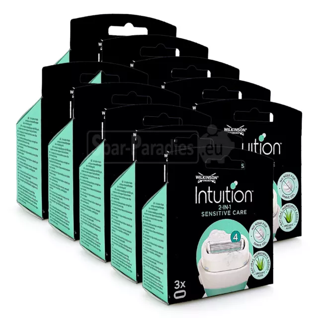 30 cuchillas de afeitar sensibles Wilkinson Sword Intuition Care Naturals ProVitamin