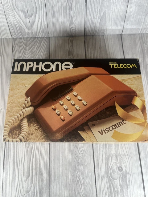 VINTAGE BT BRITISH Telecom Viscount Landline Phone 1980’s Wired Phone £ ...