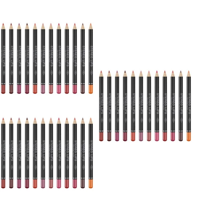 12 Pcs Lip Liner Pencil Makeup Lip Pen Waterproof Lipstick Makeup Lipstick
