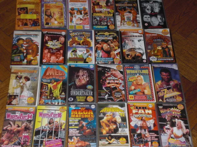 WRESTLING VIDEOS auf VHS Originale Wrestlemania Summer Slam Rampage WWE WWF Hulk