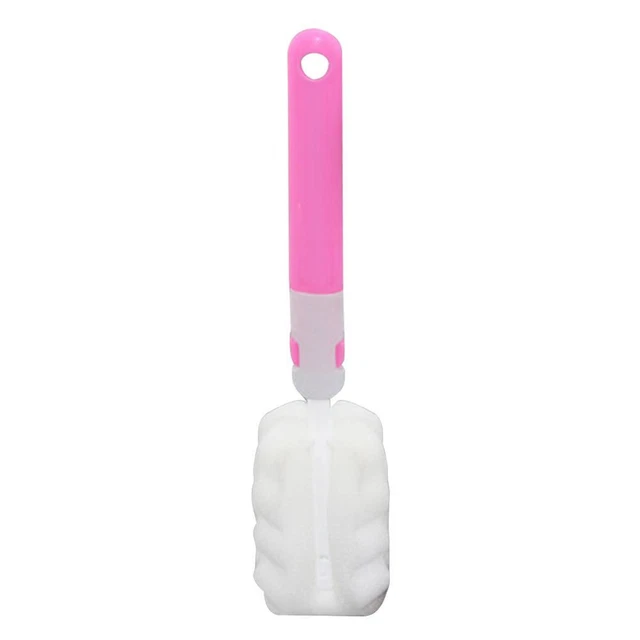 30CM Detachable Water Bottle Cleaning Brush Long Handle Cup Brush (Pink) FS2#