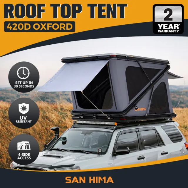 San Hima Kalbarri Z Roof Top Tent Hardshell With Ladder Camping 4x4 4WD