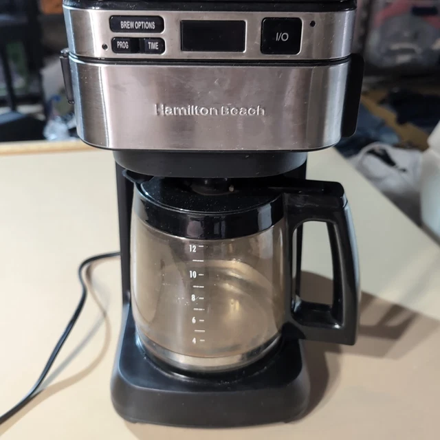 HAMILTON BEACH (46310) Programmable Coffee Maker, 12 Cups, Front Access