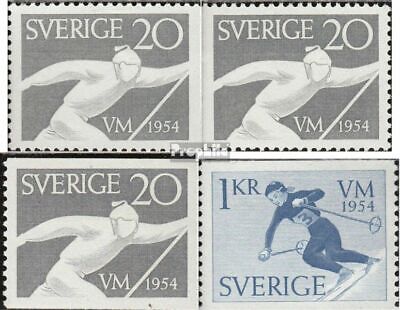 Sweden 388A,Dl,Dr,389A mint/MNH 1954 Ski-W