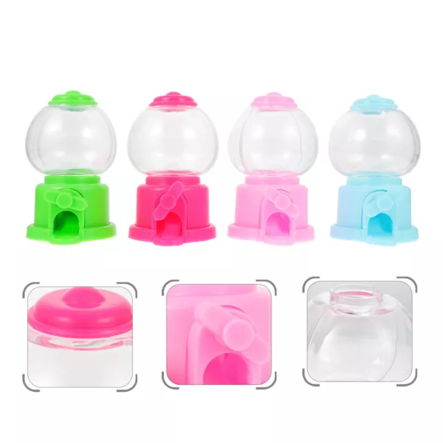 NUOBESTY 4Pcs Mini Candy Dispenser Machine for Gumball Bank-ES