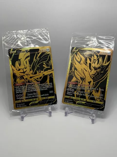 Zacian V 029/028 Zamazenta V 030/028 sJ Set MINT HOLO Pokemon Card Japanese