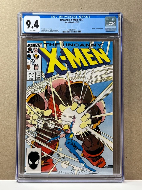 The Uncanny X-Men #217 Marvel Comics 1987 Dazzler vs. Juggernaut Cover CGC 9.4
