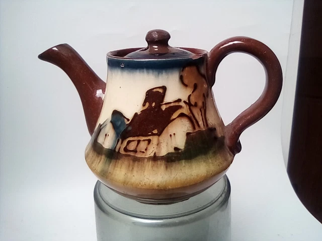 Honiton Pottery Collard  Cottage Ware Tea Pot Tube lined   10.5 cm  c1920