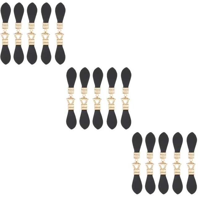 15 Pairs Pu Metal Buckle Sewing Toggle Closures Snap Buttons