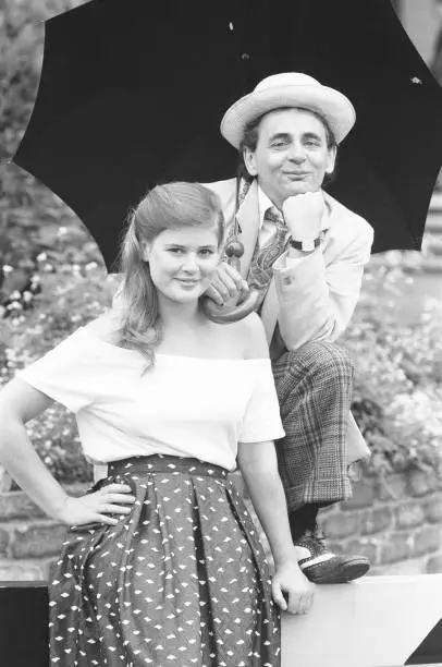 Dr Who alias Sylvester McCoy at a press conference 1987 Old Photo 2