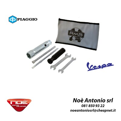 Altro RMS KIT ATTREZZI E CHIAVI CON BORSA PORTA ATTREZZI PIAGGIO VESPA TUTTI I MODELLI 