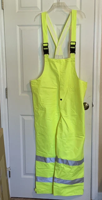 NASCO SENTINEL 4501TFY Bib Rain Trouser Yellow Size Medium Excellent Condition NASCO SENTINEL 4501TFY Bib Rain Trouser Yellow Size Medium Excellent Condition