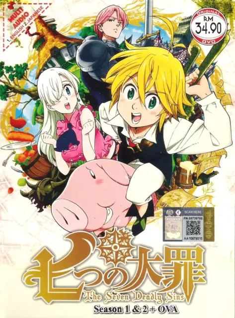 Nanatsu No Taizai The Seven Deadly Sins Season 1-5 + Movie + 2OVA +SP - Eng  Dub