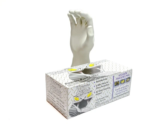 PFX-130 White Mamba X Large Latex Glove 100 Per Box