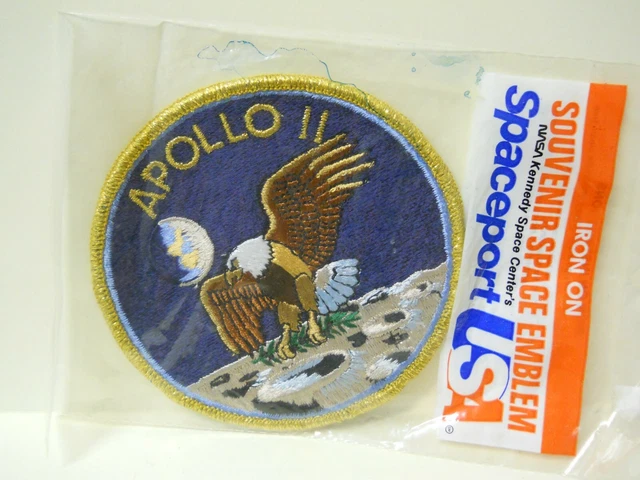 NASA Embroidered Patch 4" Space Shuttle Mission Apollo 11 Human Moon Walk New