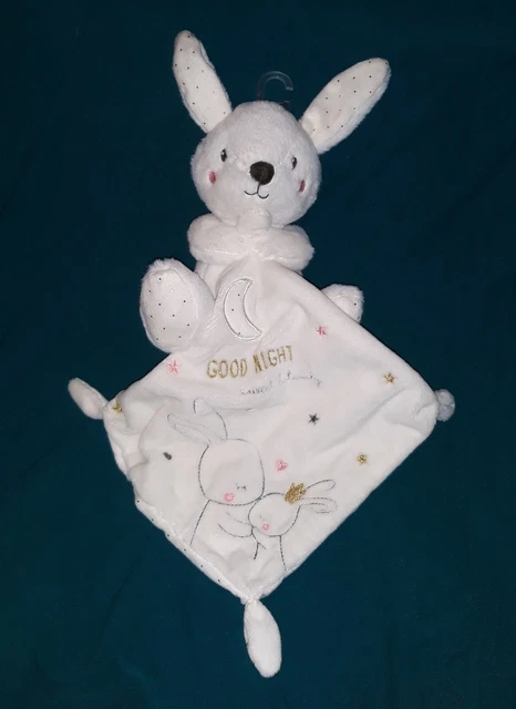 Peluche Doudou Lapin Blanc Mouchoir SIMBA NICOTOY Good Night Sweet Lovely NEUF