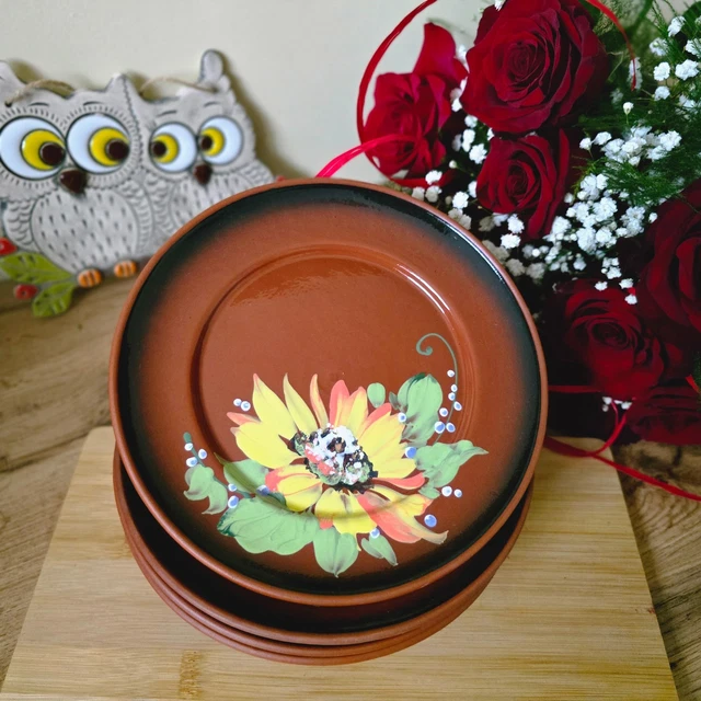 Lot de 6 Assiettes Creuses Sahara 18cm Terracotta