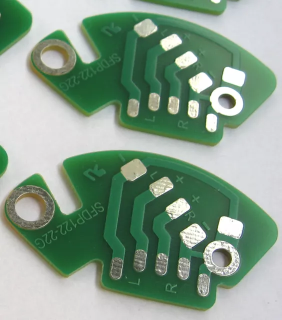 2 X for Technics SL-1200/1210 MK2 M3D MK5 Phono RCA PCB GROUND FREE version