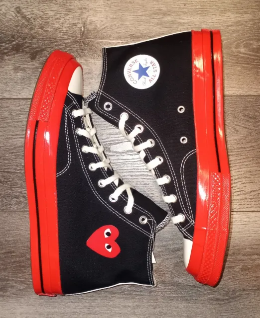 Converse CTAS 70 Hi Comme Des Garcons Play Shoes Mens 10.5 A01793C