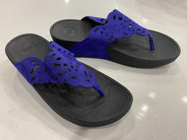 Fitflop Womens Flora Thong Sandals In Sunflower Laser Cut Flip Flops Comfort 8