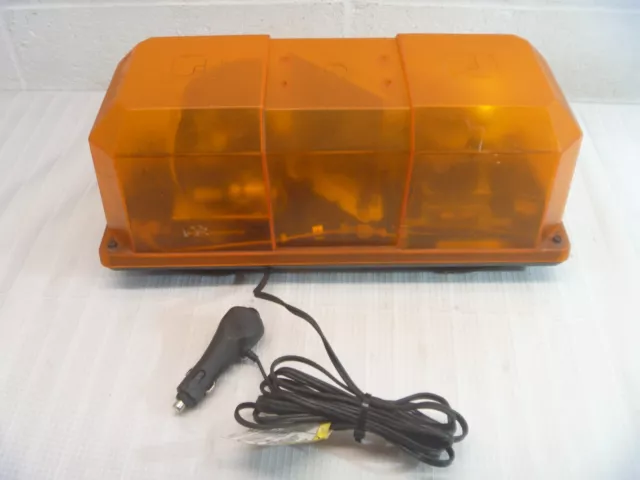 Federal Signal BPL26L-A Strobe Light, Battery-Powered 12VDC, Amber