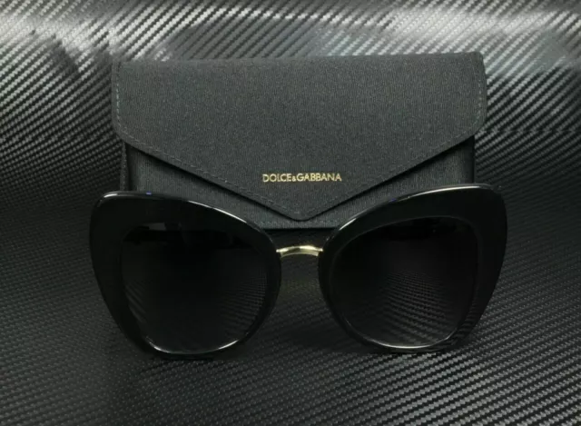 DOLCE & GABBANA DG4319 501 8G Black Cat Eye Women's 51 mm Sunglasses 2