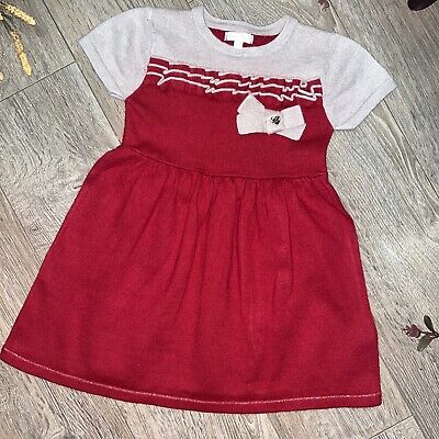 MAYORAL red gold knitted dress autumn winter Christmas 3 yrs
