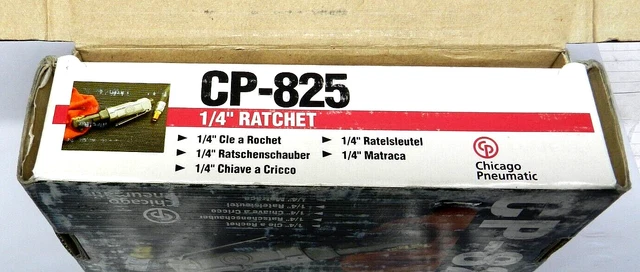 1/4" Air Ratchet -Chicago Pneumatic -CP 825- Made In Japan 3