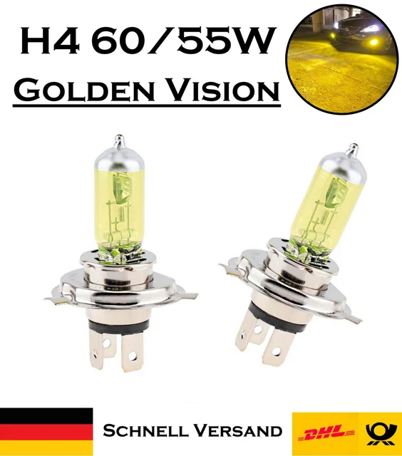 2 Ampoules H4 12V 60/55W - Pour Feux De Route Et Croisement - Compatible P43t - XL Tech