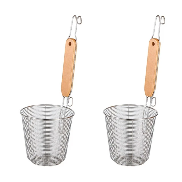 2 piezas colador de acero inoxidable colador de acero inoxidable Lo Mein