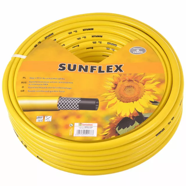 3/4" 25M - 3 Layer Reinforced Garden Hose Tube Watering Outdoor Pipe Bradas