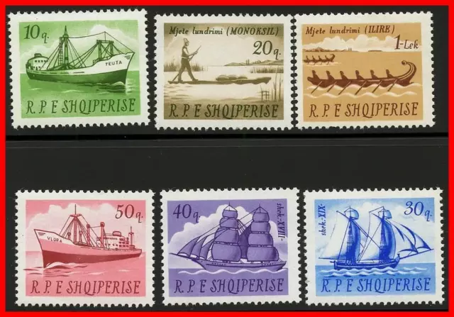 Albanie 1965 Expédié Sc#878-83 MNH Transport ( Al-Al