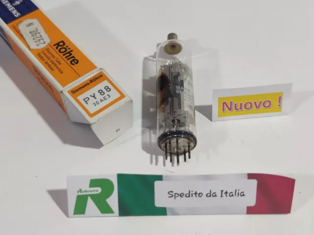 Antica Valvola Elettronica Siemens ROHRE PY88 PY 88 30AE3 P Y TV Radio Nos Nuova