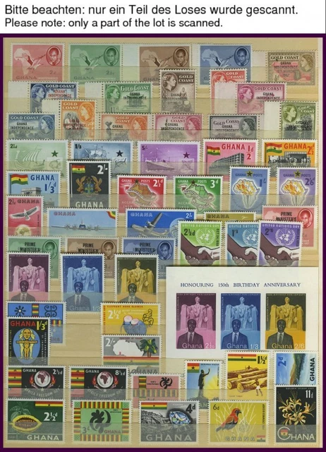 GHANA **, *, 1957-80, *e, probably almost complete Slg. in the plug-in book, many Bl.s and